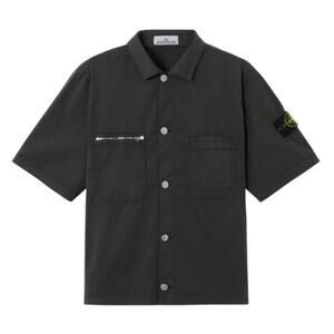 STONE ISLAND SUPIMA COTTON TWILL STRETCH-TC SS OVERSHIRT – MEN’S US M / EU 48–50